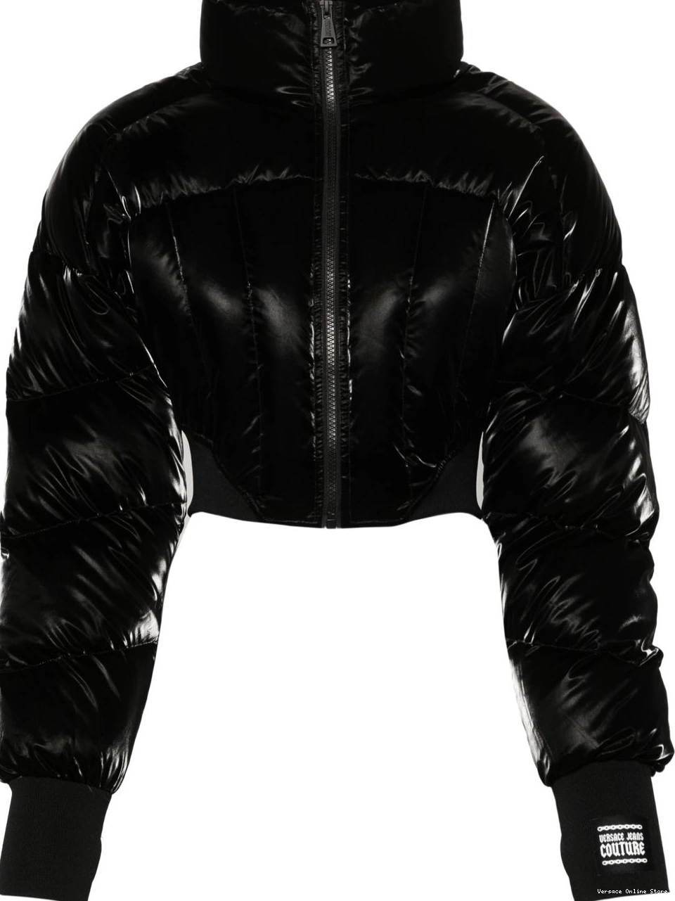 Cheap Jeans laminated Women Couture puffer jacket Versace 0812